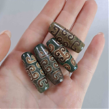 ДЗИ/Ш35/ 3 пояска, агат, зелен ДЗИ/Ш35/ 3 пояска, агат, зелен
