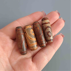 ДЗИ/КМ2/ 2 глаза корич.3см