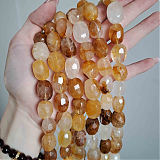 Кварц Gold дыня граненая N35