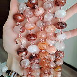 Кварц "Red" рондель гран.14*18N10