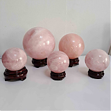 Шар Розовый кварц (цена за 1гр.)